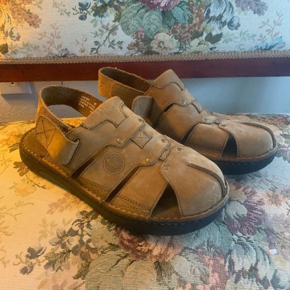 Polo by Ralph Lauren Shoes | Leather Polo Sport Sandals | Color: Tan | Size: 8 | Bluebearrthift's Closet
